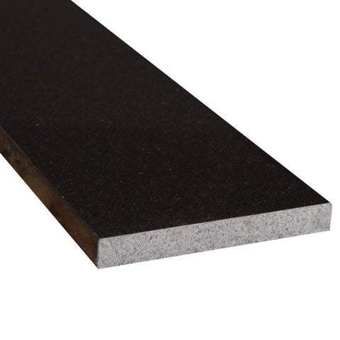 MSI Black Granite 6x72x0.75 Polished Double Beveled Window Sill