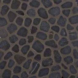 Black Marble Pebbles Tumbled Tile