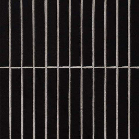 MSI Domino Black Matte 1x6 Stack Pattern