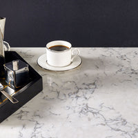 MSI Blanca Arabescato Quartz — surface detail in natural tonality