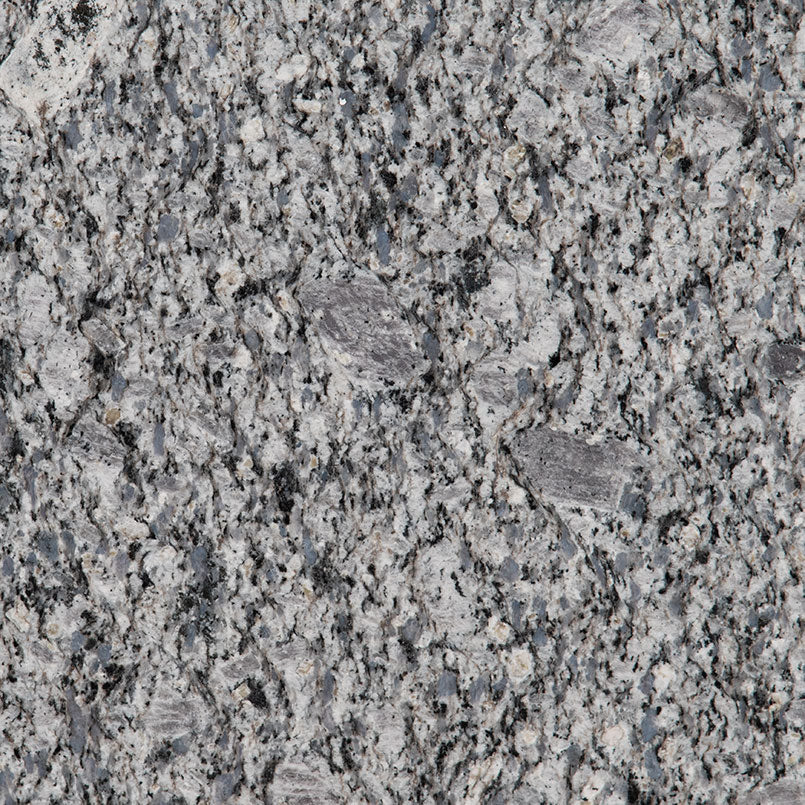 MSI Blue Ice Granite, Pre-Fab Countertop in blue tonality factory-finished eased edge ready for install