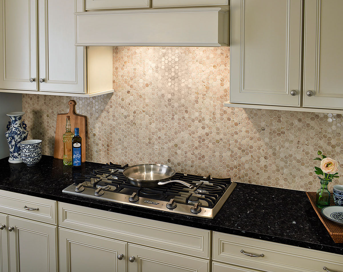 MSI Blue Pearl — surface detail in pearl tonality quarried slab for kitchen and counter install