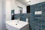 MSI Blue Shimmer Glass Subway Tile
