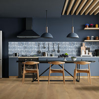 MSI Blue Shimmer Picket Glass Tile — surface detail in blue tonality