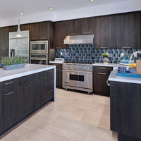 MSI Boathouse Blue Picket Glass Tile — surface detail in blue tonality