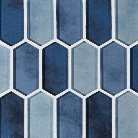 MSI Boathouse Blue Picket Glass Tile