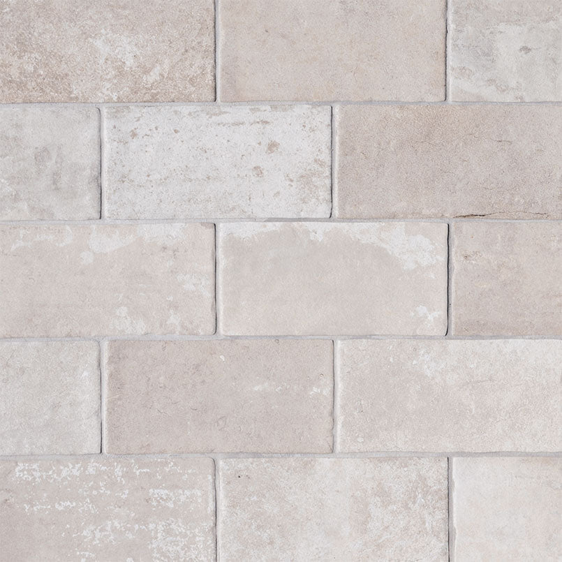 MSI Brickstone Ivory 5x10 Brick Tile — Porcelain Wall Tile in ivory tonality