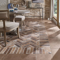 MSI Brickstone Red 2x10 Brick Tile — surface detail in natural tonality
