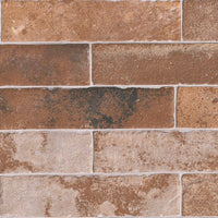 MSI Brickstone Red 2x10 Brick Tile — Porcelain Wall Tile matte