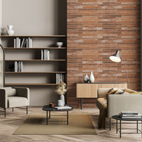 MSI Brickstone Red Porcelain Tile 2x18 — surface detail in natural tonality