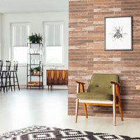 MSI Brickstone Red Porcelain Tile 2x18 — surface detail in natural tonality