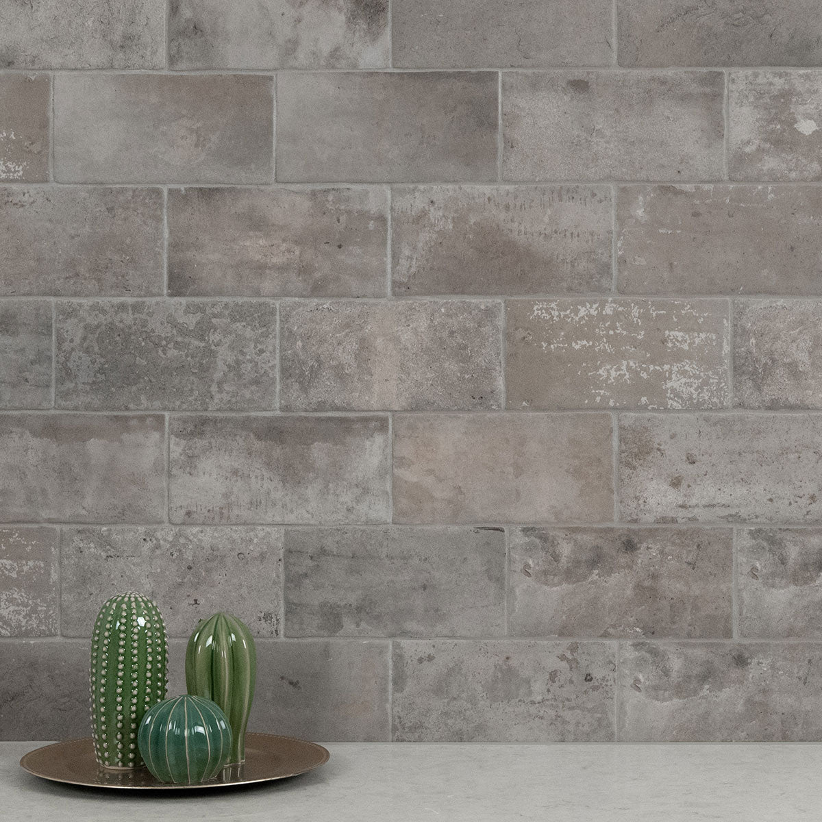 MSI Brickstone Taupe 5x10 Brick Tile — surface detail in taupe tonality