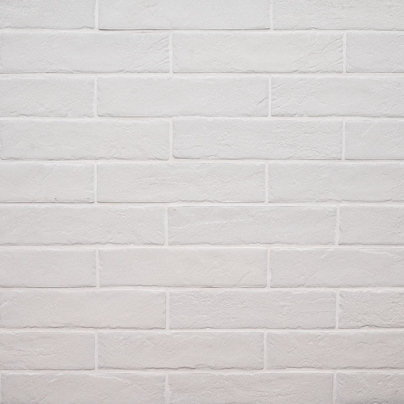 MSI Brickstone White 2x10 Brick Tile — Porcelain Wall Tile in white tonality