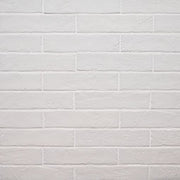 Brickstone White 2x10 Brick Tile