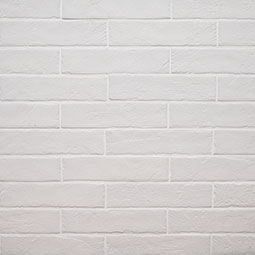 Brickstone White 2x10 Brick Tile