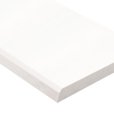 MSI Bright White 6x37x0.62 Polished Single Beveled Threshold