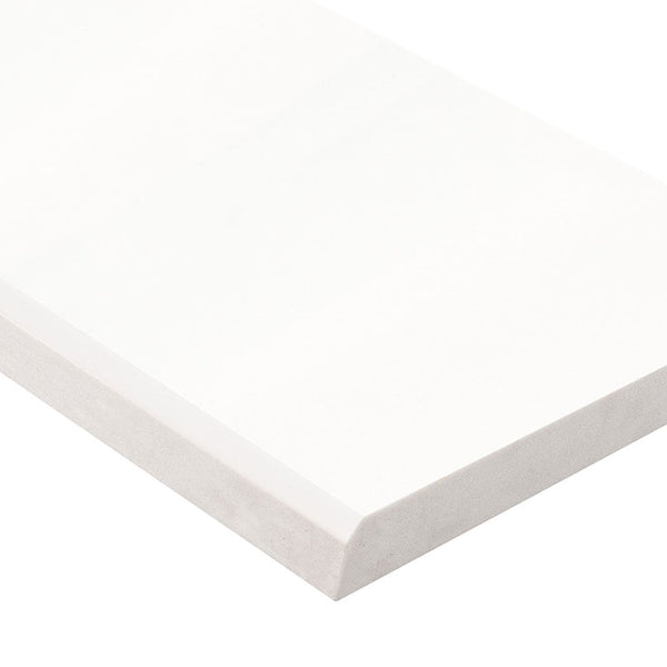 MSI Bright White 6x37x0.62 Polished Single Beveled Threshold