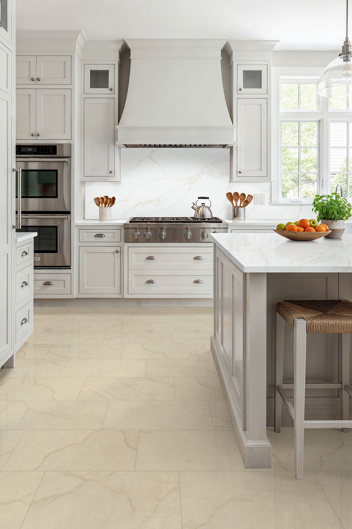 MSI Brighton Crema Porcelain Tile — room scene