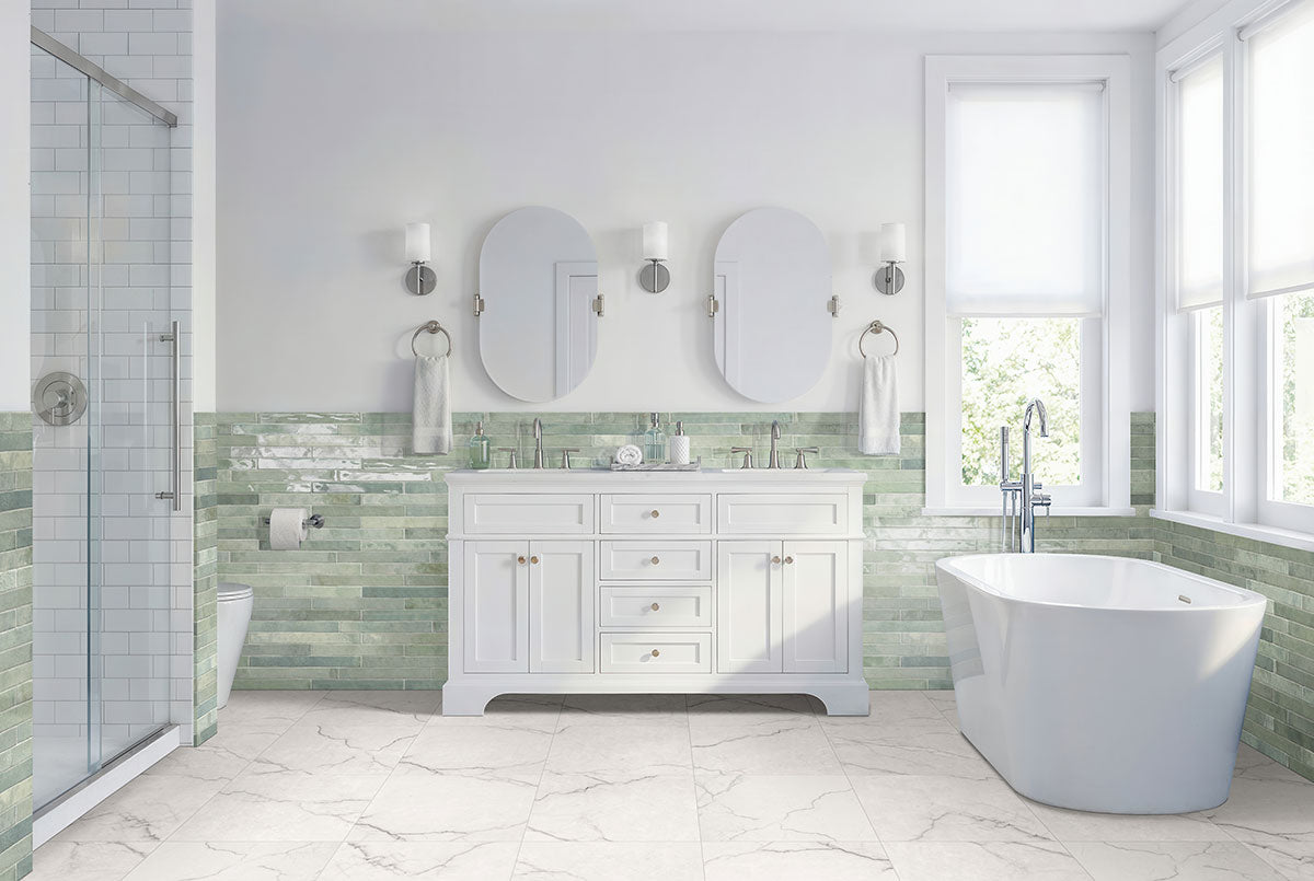 MSI Brighton Grey — surface detail in grey tonality through-bodied porcelain for full-room install