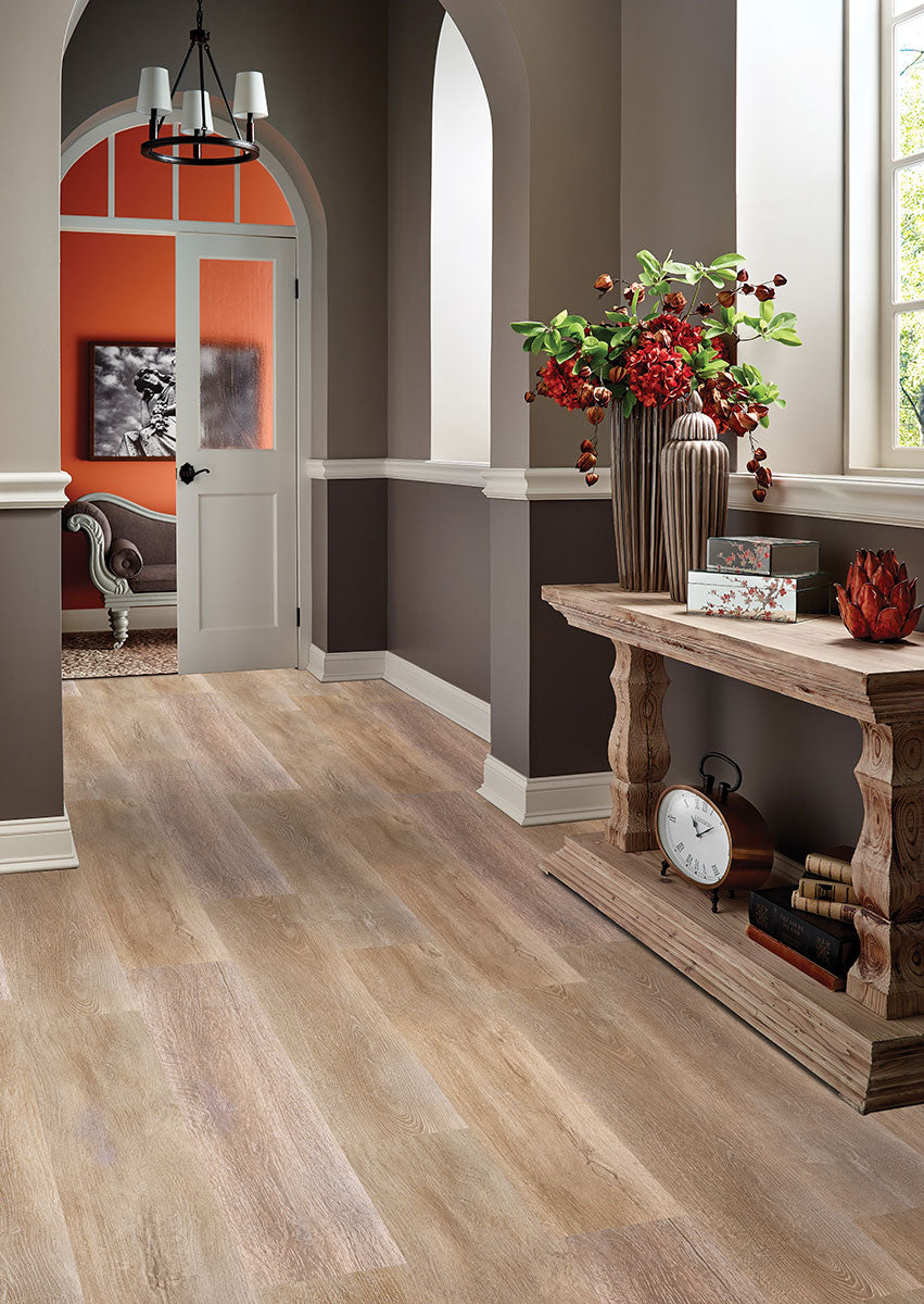 MSI Smithcliffs Brockton Rigid Core Flooring — surface detail in natural tonality