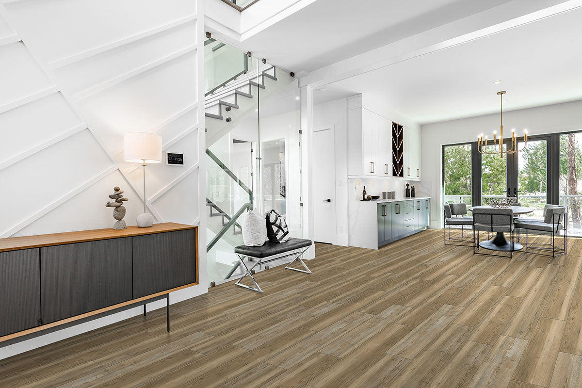 MSI XL Prescott Brookings Luxury Vinyl Plank Flooring — surface detail in natural tonality
