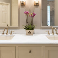 MSI Calacatta Arno Quartz — surface detail in natural tonality