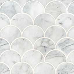 Calacatta Blanco Scallop Polished Tile