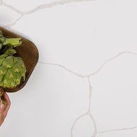 MSI Calacatta Classique Quartz — surface detail in natural tonality
