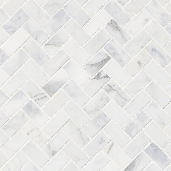 MSI Calacatta Cressa Honed Herringbone Tile
