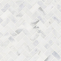 MSI Calacatta Cressa Honed Herringbone Tile — Natural Stone Mosaic
