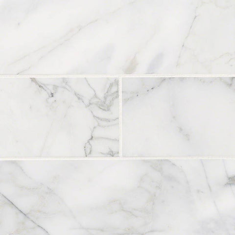 MSI Calacatta Cressa Marble Subway Tile 4x12