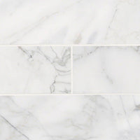 MSI Calacatta Cressa Marble Subway Tile 4x12 — Natural Stone Mosaic
