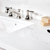 MSI Calacatta Delios Quartz — surface detail in natural tonality