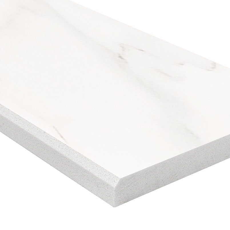 MSI Calacatta Gold 6x73x0.62 Polished Single Beveled Threshold — Marble Threshold in gold tonality