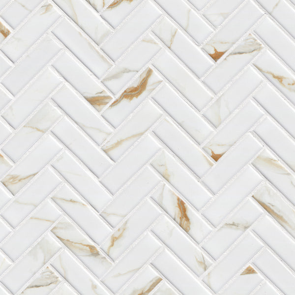 MSI Calacatta Gold Matte 1x3 Herringbone
