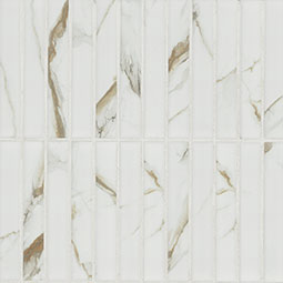 Calacatta Gold Matte 1x6 Stack Pattern