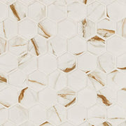 Calacatta Gold Matte 2" Hexagon
