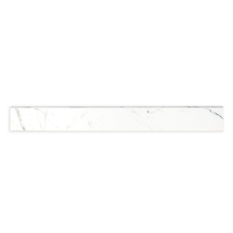 MSI Regallo Calacatta Isla 3X24 Bullnose — Tile Trim finishing trim piece color-matched to parent series