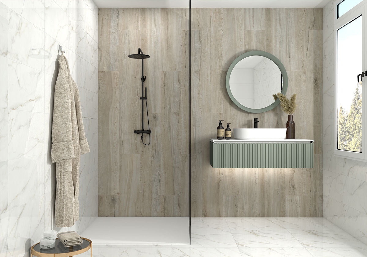 MSI Kaya Calacatta Lucca — surface detail in natural tonality