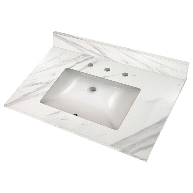 Calacatta Lumas Vanity Top with Sink
