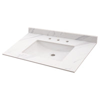 MSI Calacatta Lumas Vanity Tops — surface detail in natural tonality