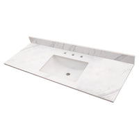 MSI Calacatta Lumas Vanity Tops — surface detail in natural tonality