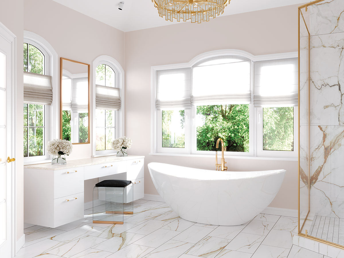 MSI Regallo Calacatta Marbella — surface detail in natural tonality