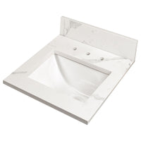 MSI Calacatta Nowy Vanity Tops engineered single-piece integrated-bowl vanity top