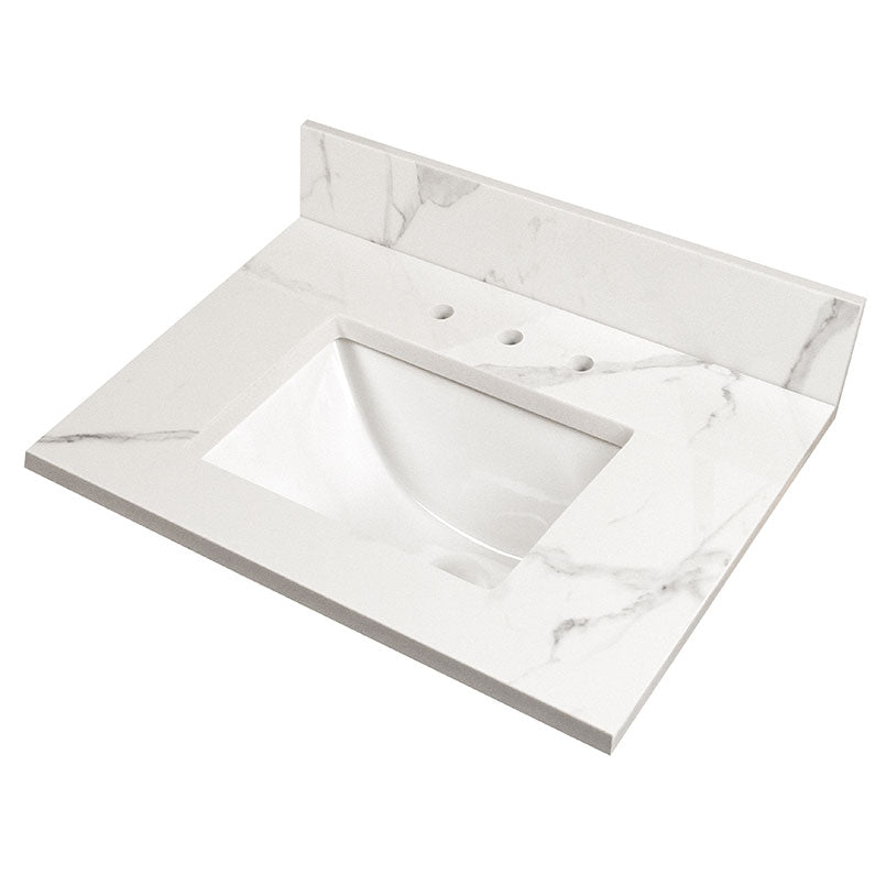 Calacatta Nowy Vanity Top with Sink