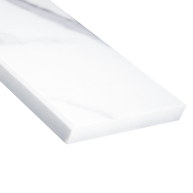 MSI Calacatta Nowy 6x73x0.75 Polished Single Beveled Threshold — Marble Threshold