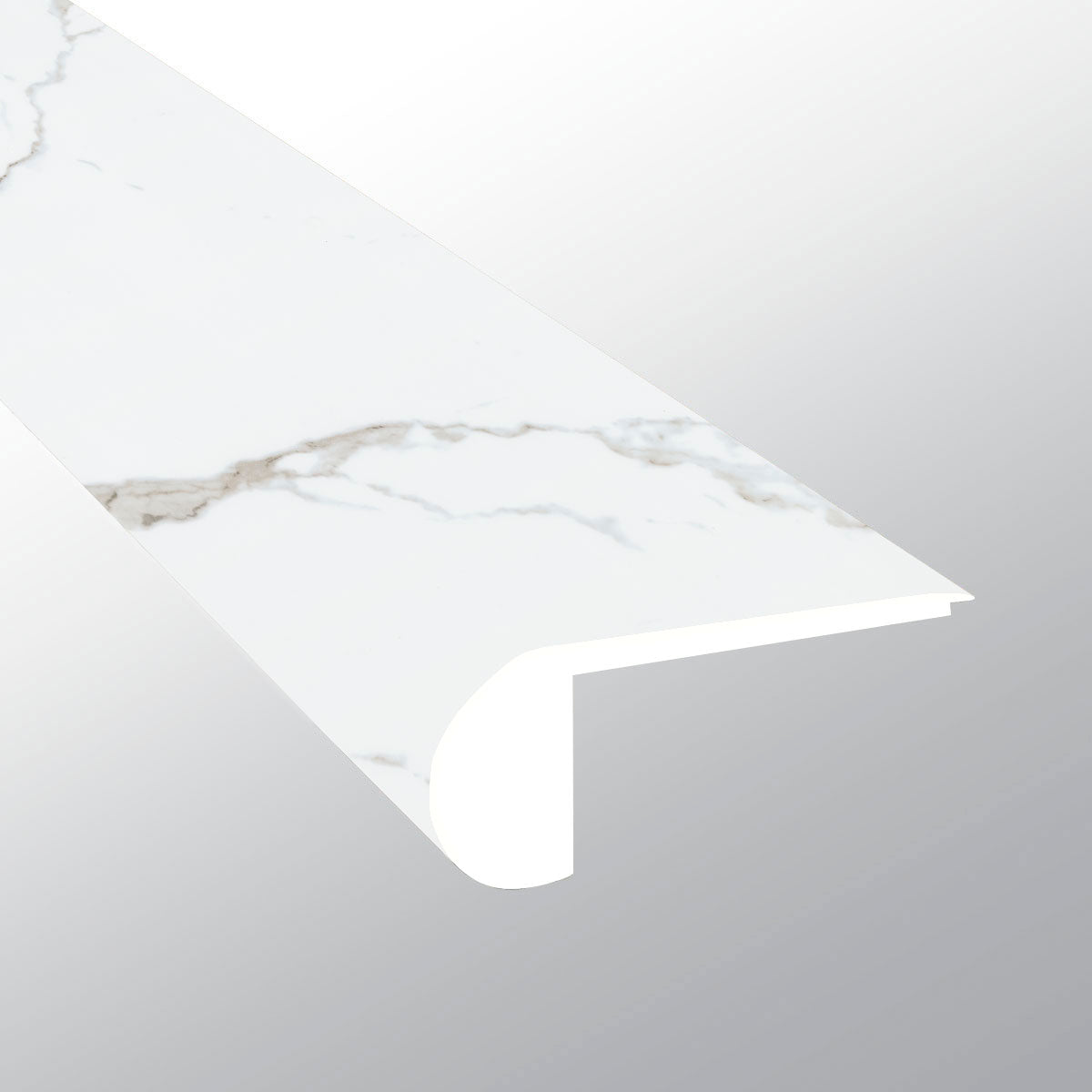 MSI Trecento Calacatta Serra Flush Stair Nose flooring trim from Citadel Spaces — premium surface shipped nationwide