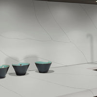 MSI Calacatta Ultra Quartz — surface detail in natural tonality