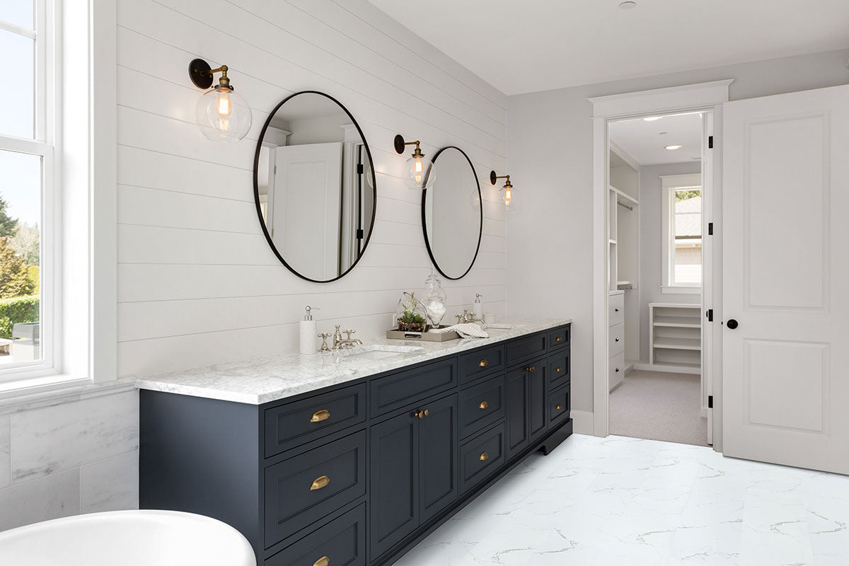 MSI Trecento Calacatta Serra Luxury Vinyl Tile Flooring — surface detail in natural tonality