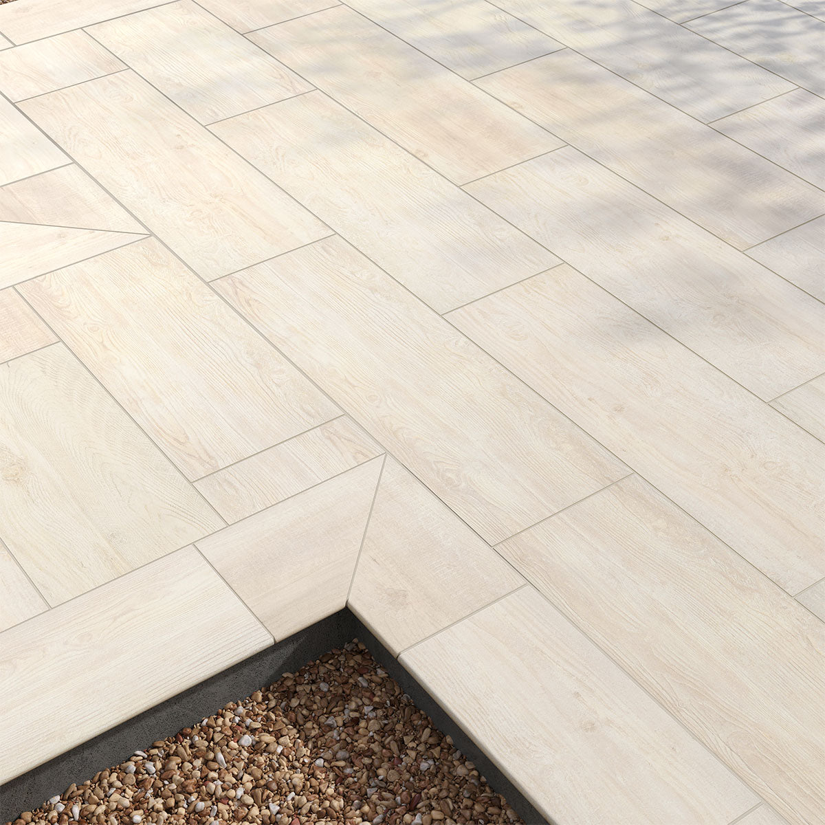 MSI Caldera Blanca Porcelain Paver — surface detail in natural tonality